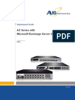 AX Series With Microsoft Exchange Server 2010: Deployment Guide