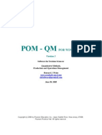 POM QM Software Manual