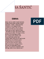 Emina, Pesma A. Šantića
