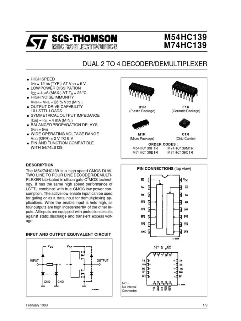 74HC139 | PDF