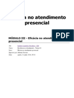 Apostila III Eficácia No Atendimento Presencial