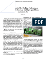 Development of The Braking Performance Evaluation Technology For High-Speed Brake Dynamometer