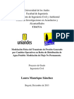 Modelación Física Del Transiente de Presión Generado Por Cambios Operativos en RDAP PDF