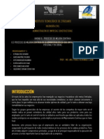 6.5 Procesos de Mejora Contínua en La Administración de Una Empresa Constructora, en El Personal y en Obras