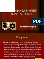 Perkembangan Konsep Realitas Sosial