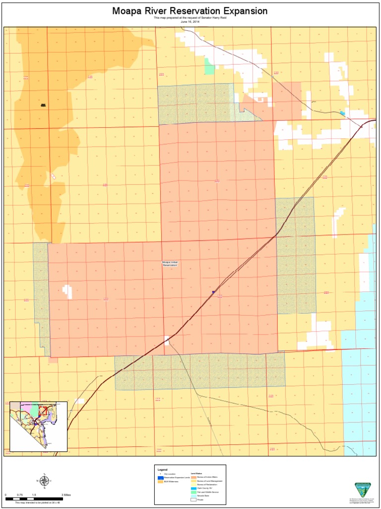 Moapa River Reservation Map 2014 | PDF | Indigenous Peoples Of North ...