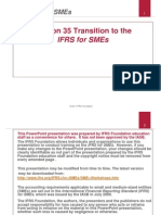 Section 35 Transition To The: Ifrs For Smes