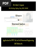 Advances in Structural Analysis: DR Colin C. Caprani