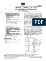 Complete DDR2, DDR3, DDR3L, and LPDDR3 Memory Power Solution Synchronous Buck Controller, 2-A LDO, With Buffered Reference