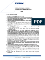 Regulasi HDBL 2014 Malang