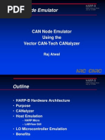 Can Node Emulator Using The Vector Can-Tech Canalyzer