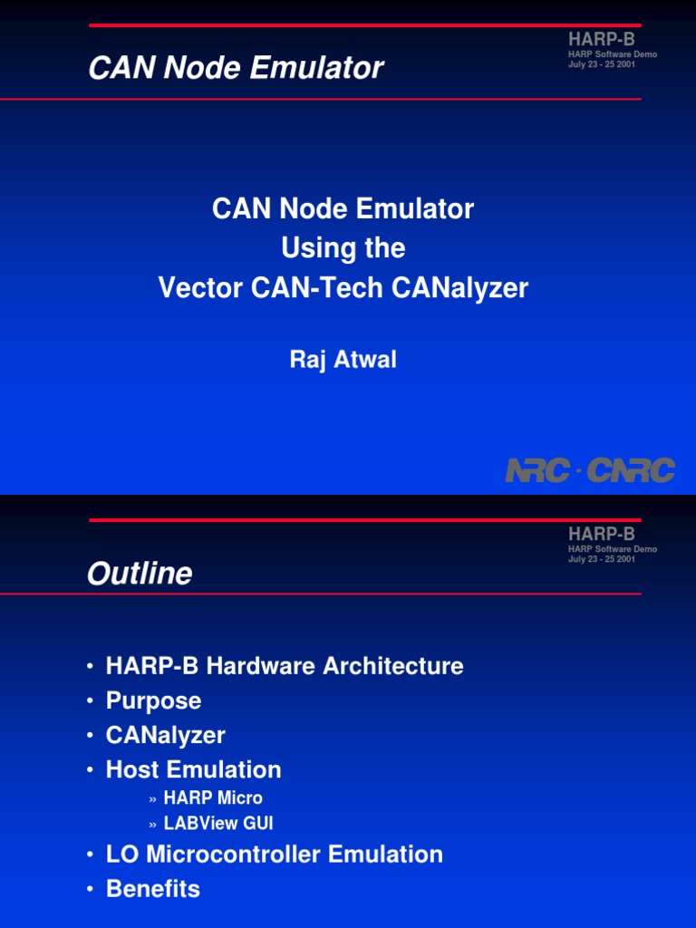 CAN Node Emulation with CANalyzer | PDF | Emulator | Software