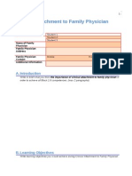 Clinical Attachment To Family Physician Report - Form 2003 Original