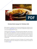 Estonian Blood Sausages for Christmas Table - The Fourth Estonian Story