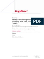 Metropolitan Transportation Authority, New York Joint Criteria Transit
