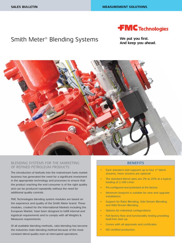 (SB007A7E) Smith Meter® Blending Systems European Market | PDF | Valve ...