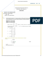 Evaluación Nacional 2013-2 Revisión Del Intento 1: Algebra Lineal Perfil Salir