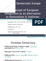 Christian Democratic Europe the Concept of European Integration as an Alternative to Nationalism & Stalinism-Amalia