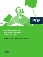 Human Rights Education For Health Workers