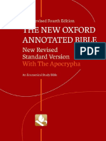 The New Oxford Annotated Bible With Apocrypha New Revised Standard Ver