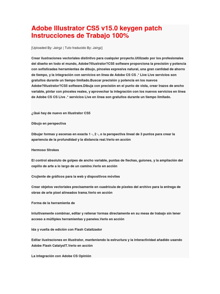 Descargar Adobe Illustrator CS5 Full | PDF | Ilustrador Adobe | Adobe ...