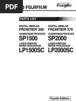 Fuji Frontier 350-370 Parts List (Fourth Edition)