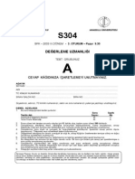 Değerleme Uzmanliği: SPK - 2003 III - DÖNEM - 3. OTURUM - Pazar 9.30