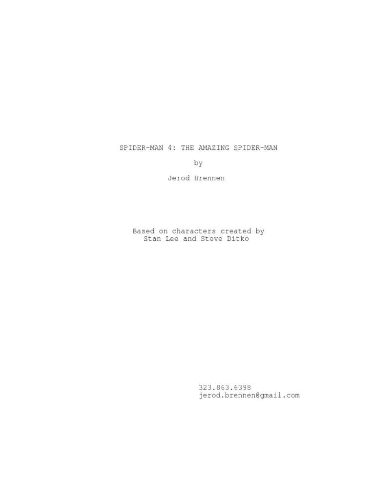 Spider Man 4 The Amazing Spider