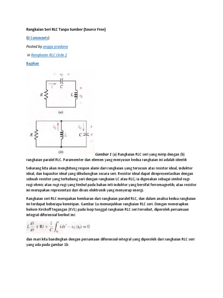 Rangkaian Seri Rlc