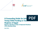 A Counseling Guide for Infant and Young Child Feeding in Two Regions of Egypt