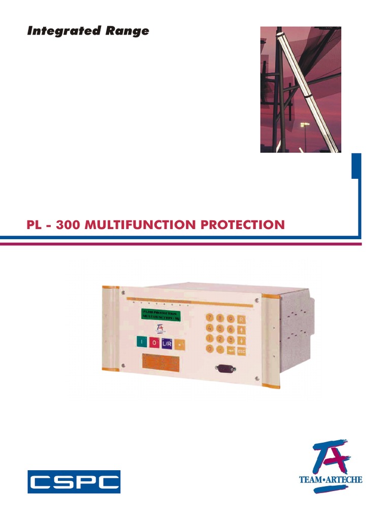 PL300 Multifunction Relay PDF Electric Power System Relay