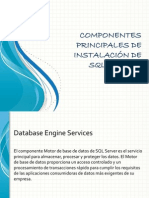 Componentes Principales de Instalación de SQL Server