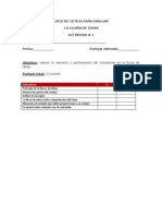 Lista de Cotejo para Evaluar