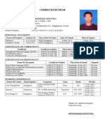 Curriculum Vitae Muhammad Mustofa