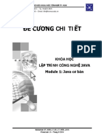 De Cuong Giang Day Java Module 1