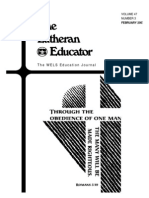 The Lutheran Educator: The WELS Education Journal