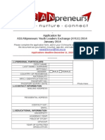 AYLE 2014 Application Form