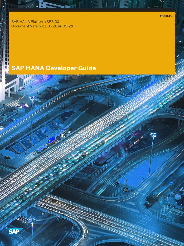 SAP HANA Developer Guide En PDF Databases Computer Data Storage