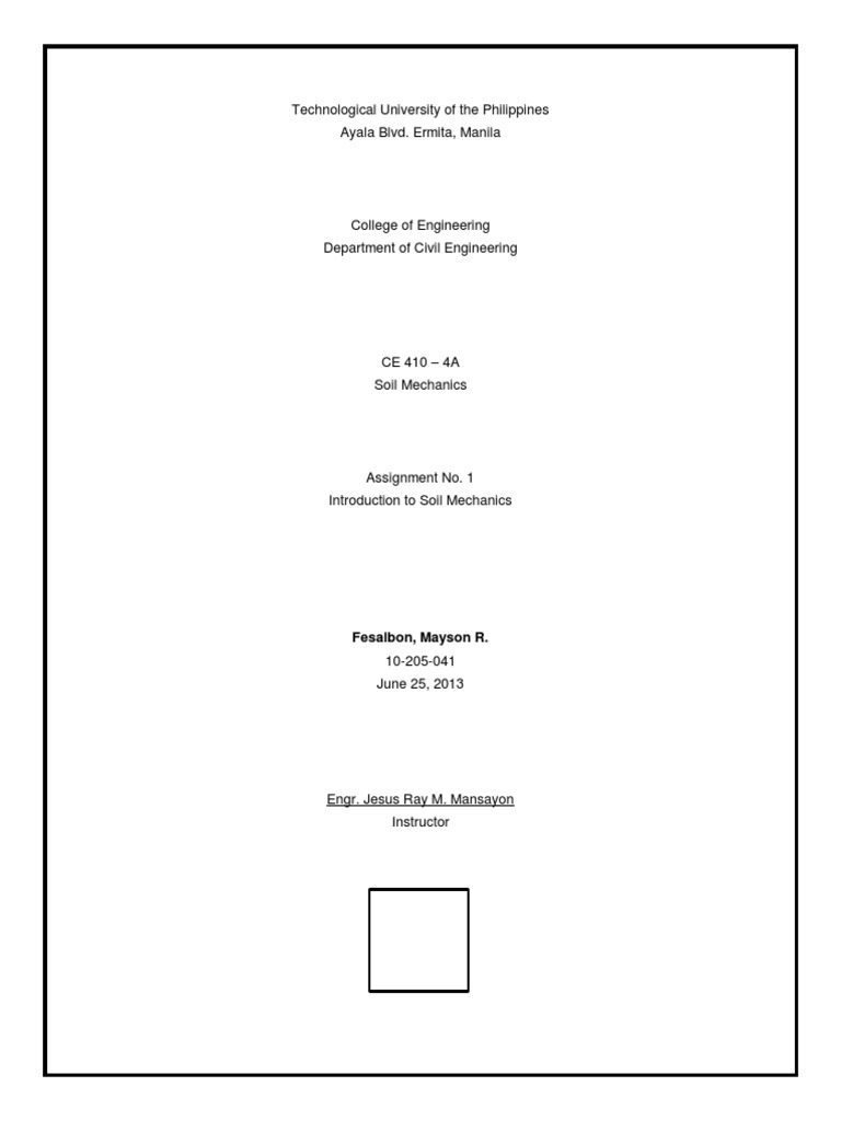 Introduction To Soil Mechanics Lecture Pdf Pdf Weathering Rock