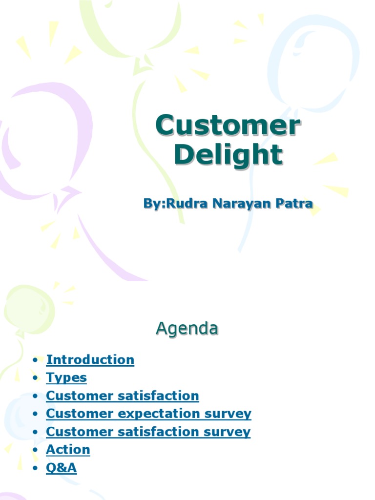 Customer Delight Customer Satisfaction Customer Relationship Management