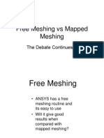 Free Meshing Vs Mapped Meshing