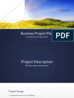 Business Project Plan Themes