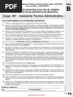 Assistente TÇcnico Administrativo - B