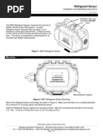 Refrigerant Sensor: Installation and Operating Instructions