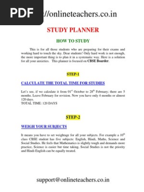 Study Planner