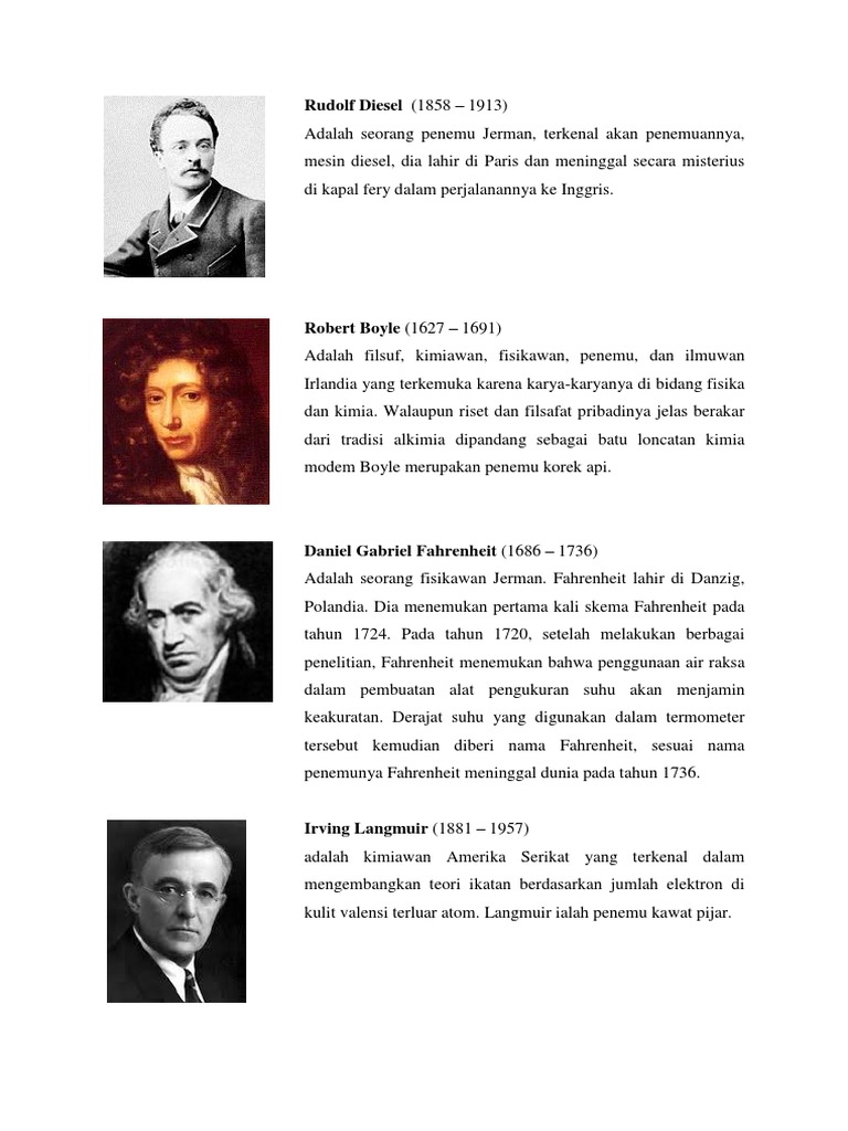 Penemu Terkenal dan Temuannya | PDF | Seni | Sejarah