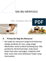 Gizi Pada Ibu Menyusui