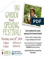 Kavanah Garden Opening Festival 