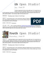 Youth Open Studio - 6.26