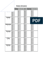 CSR Weekly Scheduler